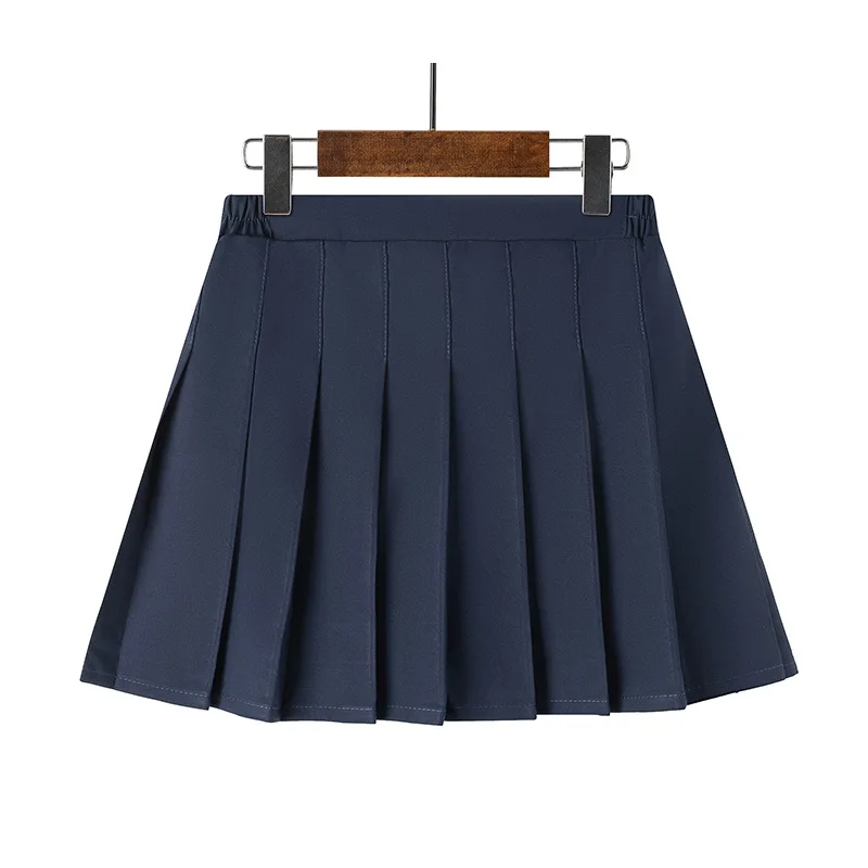 SKY store blue mini skirt | vintage new old stock skirt | Sag Harbor pleated mini skirt