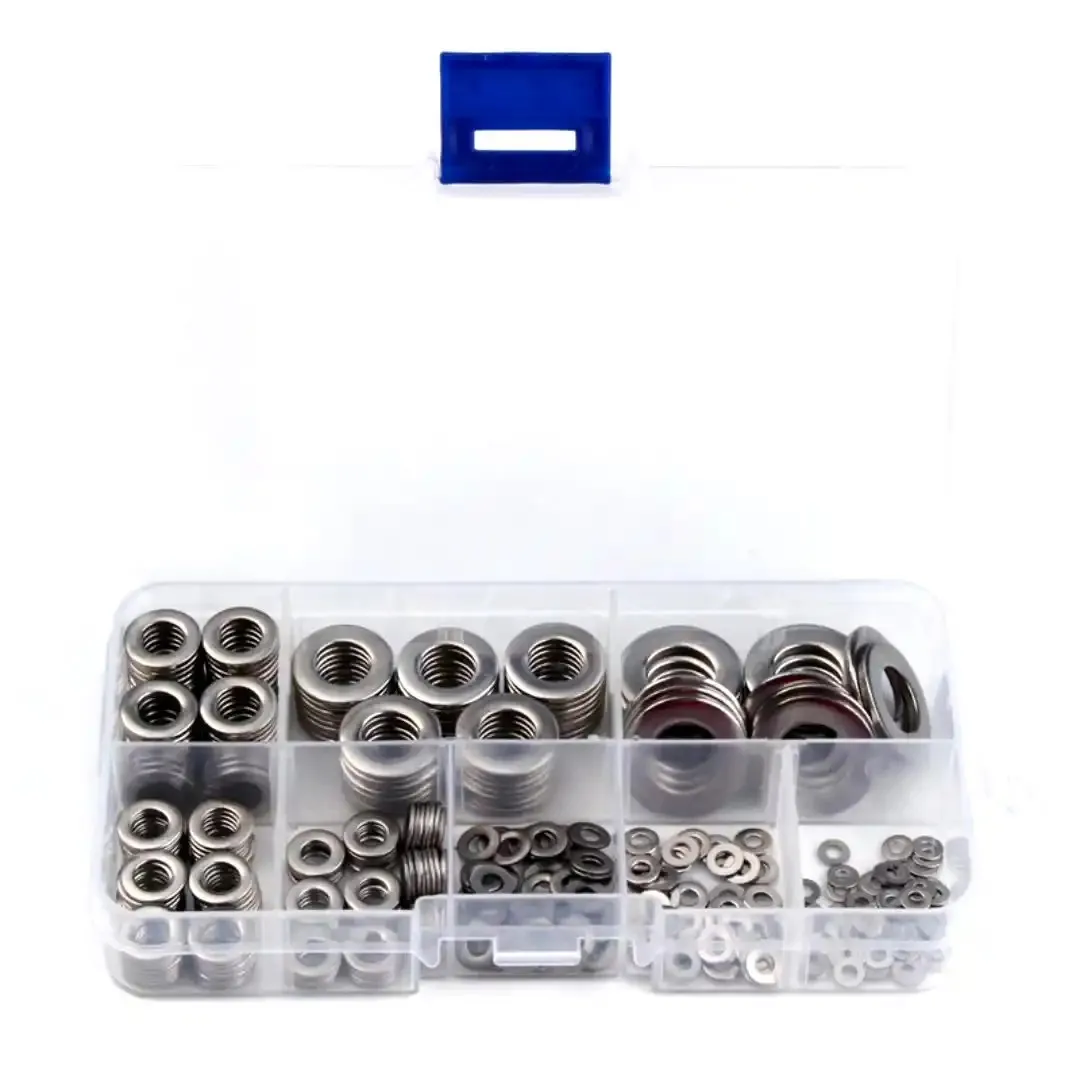 Rondelle Piatte In Acciaio Inox 316 DIN125 - Metriche Da M1,6 A M39 - Varie Misure