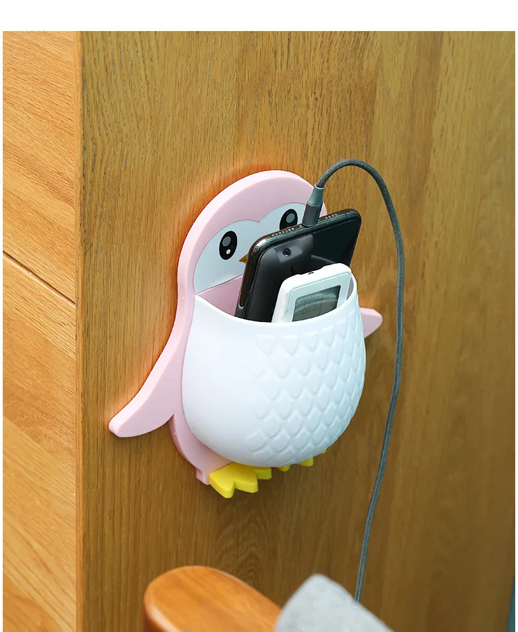 2023 Bathroom Organizer Towel Rack Wall Mounted Penguin Drainage Bathroom Organizer Wall Mount