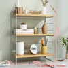 Three-tiered design - white frame and solid wood