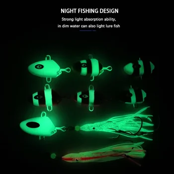 Cheery 100g 150g 200g 250g 300g Squid Skirt Assist Hook Rig Jig Head Fishing Lure Octopus Jigging Rigs – Metal Jig – view 3