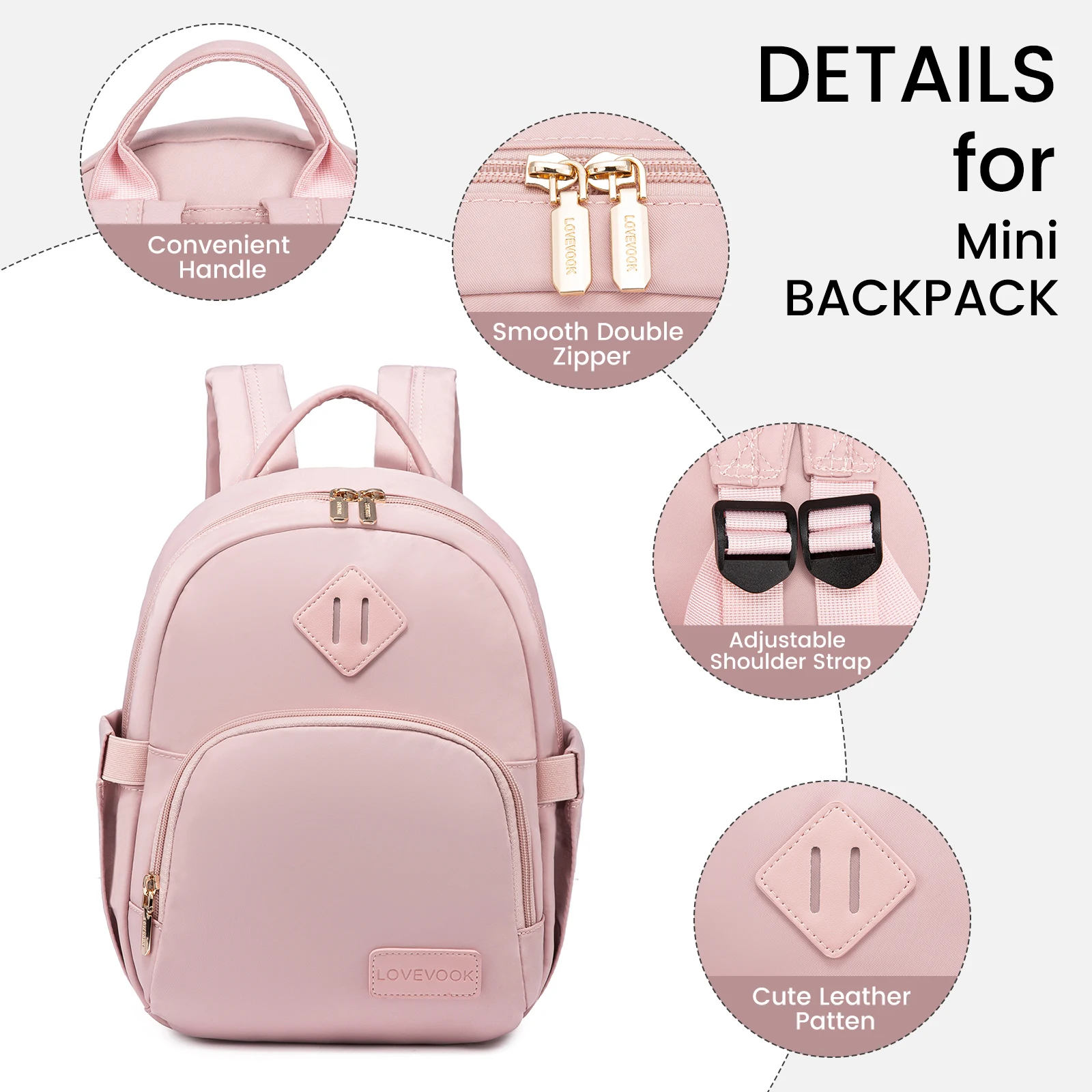 LOVEVOOK Teen Girls Fashion Backpacks Lightweight Cute