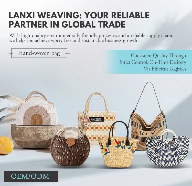 Stylish Eco-Friendly Paper Rope Shoulder Bag