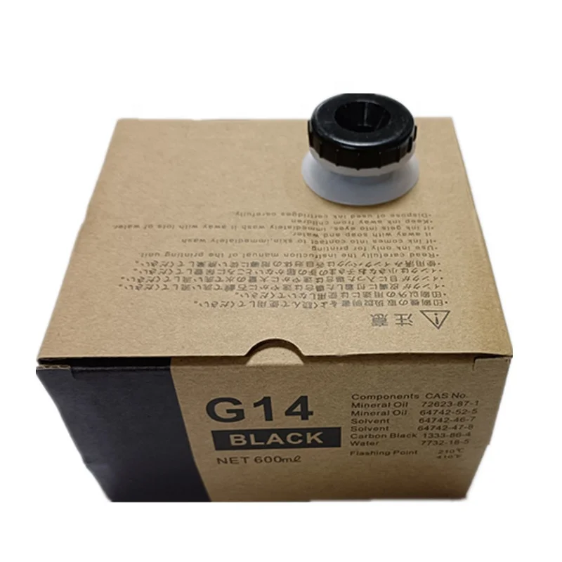 Duplo G14 Printer Ink - 600ml Black Ink for Digital Duplicators DP