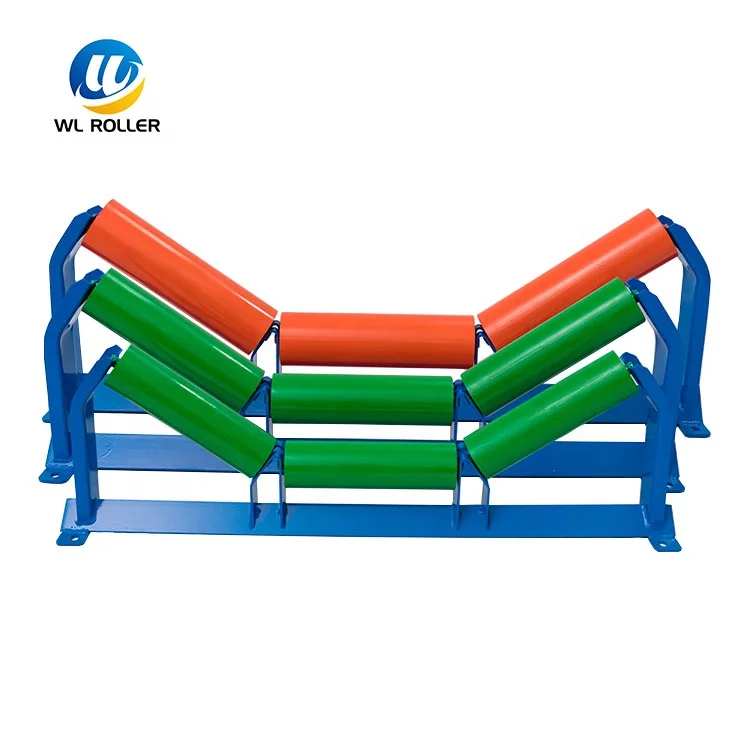 High quality steel conveying support trough idler support and frame