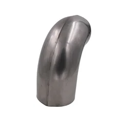 HVAC Spiral Round Pipe Fittings Laser Welded Ducting Stainless Steel Galvanized air Duct Pressed Bend Elbow