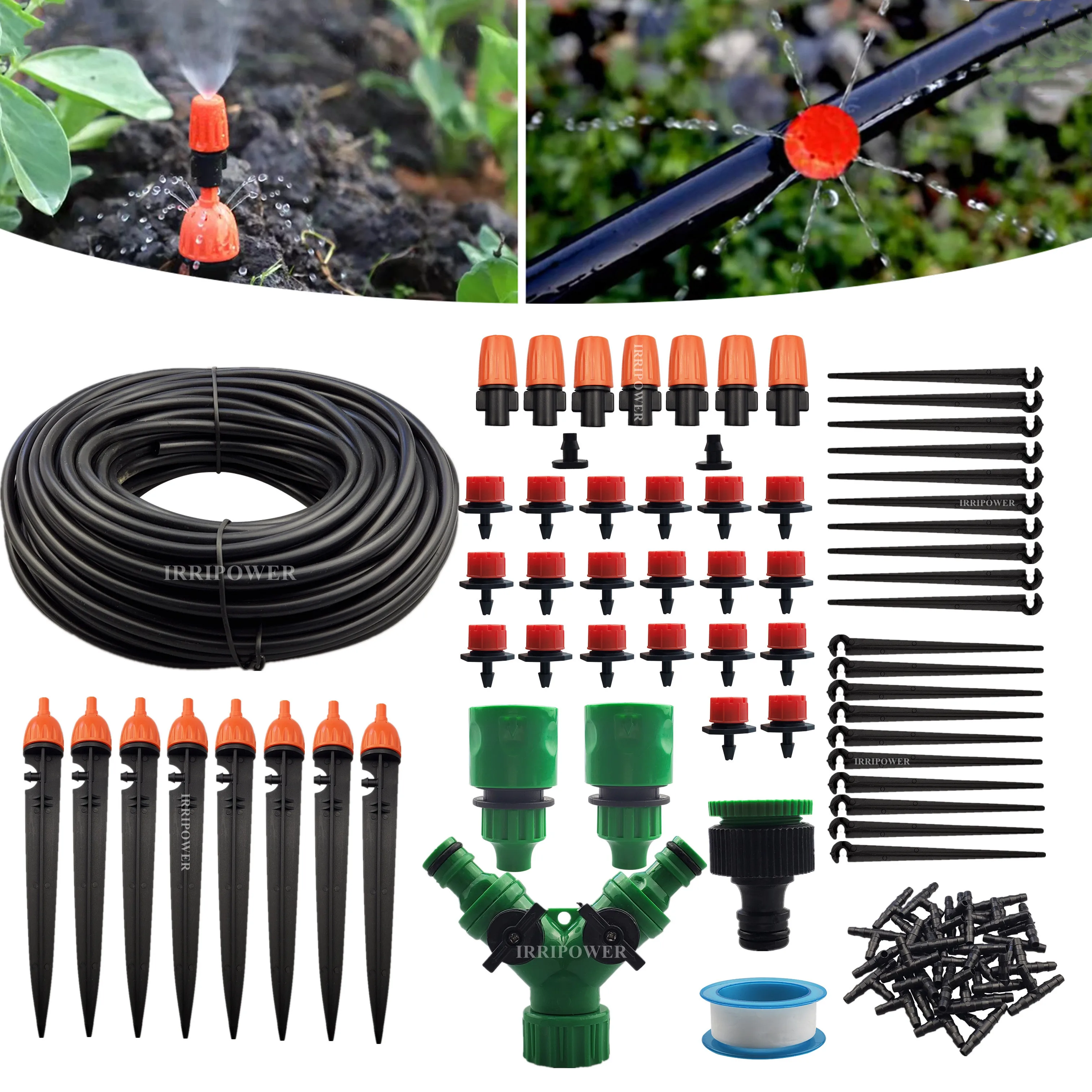 Diy Watersaving Automatic Plant Watering System Drip Irrigation Equipment Set For Garden