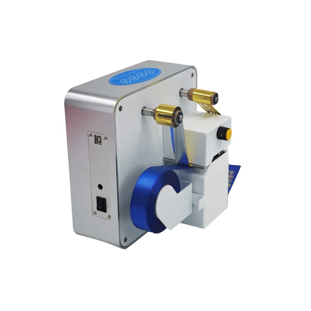 Computer Design Automatic Printing Leden Label Satin Ribbon Thermal Printer in Box