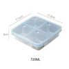 4-Compartment Blue