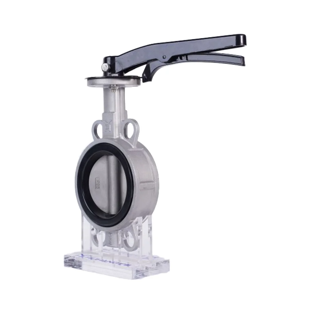 PN16 Manual 3-Inch DN80 Wafer Type Butterfly Valve Cast Steel Stainless Steel Body Ductile Iron Disc SS410 Shaft EPDM Seal Water supplier