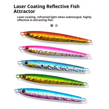 CHEERY Full-Water-Column Overturned Slow-Rocking Metal Jig Lure Laser Bionic Design for Mahi-Mahi Red Snapper Fishing Artificial – Metal Jig – view 5