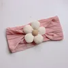 Fascia per capelli jacquard rosa coreano con petali beige