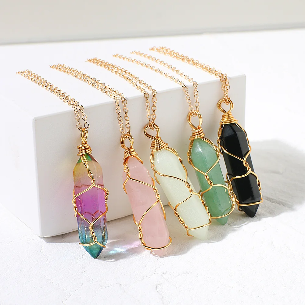 Shop Our Hot Sale Natural Stone Necklace - Turquoise & Quartz 