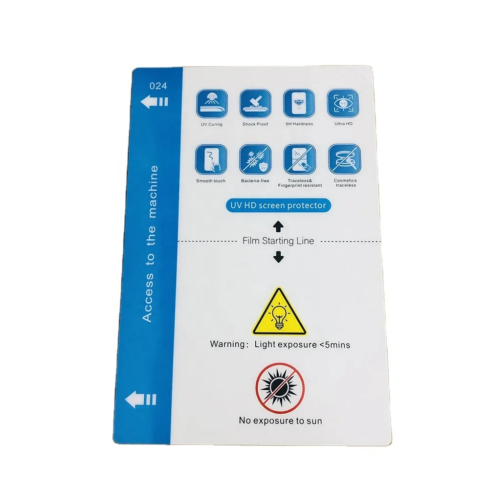 Высококачественная УФ-пленка нового поколения 18x12 см для защиты экрана от