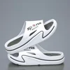 White and black thick-soled