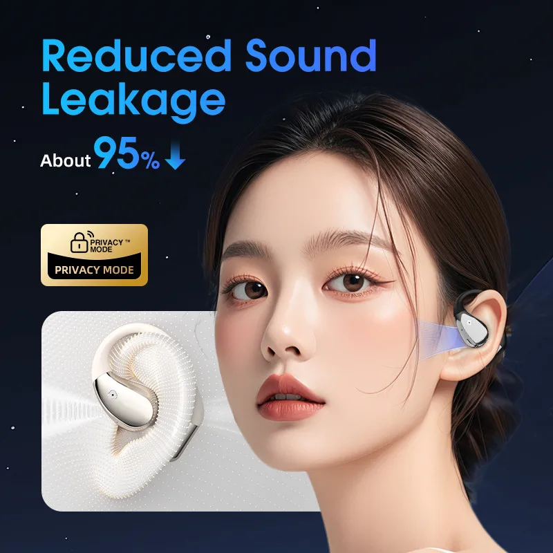 2025 Smart Open Ear Translator Earbuds Charging Box 144 Language Translator Device Indicator AI Voice Translation
