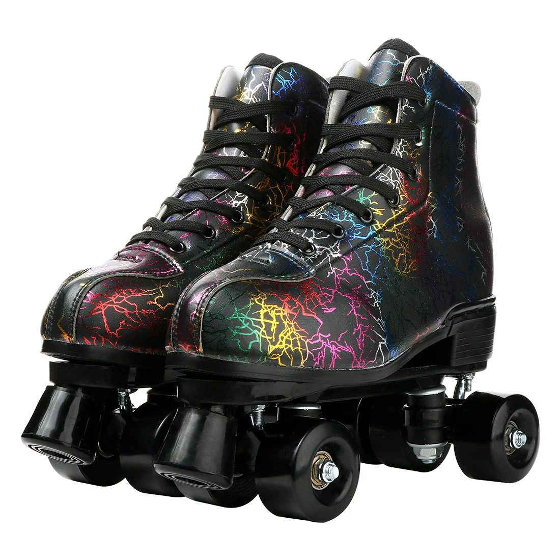 wholesale fashion PU Leather Roller Skates & breathable adult skating shoes 601139