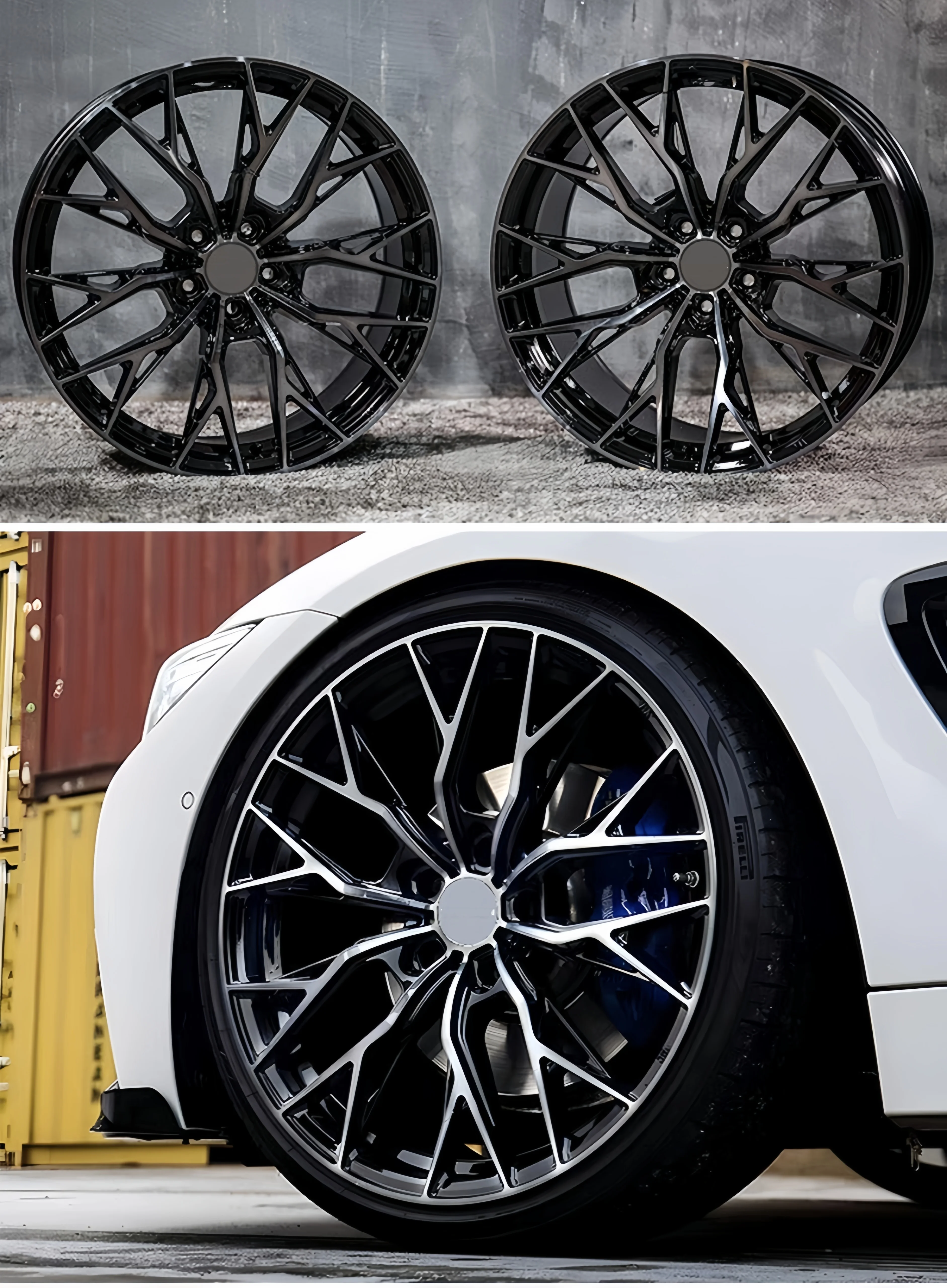 XINLAI Custom Hollowed Out Brushed Concave18 19 20 21 22 23Inch 5x112/120Aluminum Alloy Forged Wheels Wheels for All Car - Image 4