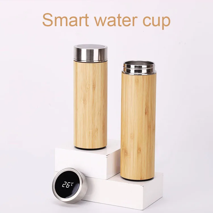 450ml Eco-Friendly Smart Digital Thermos Intelligent Stainless Steel Water Bottle with Display Vacuum Tea Cup