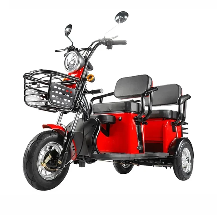 500w Tricycle Electric Bike Three Wheel Electric Motor Bike Adult Two ...