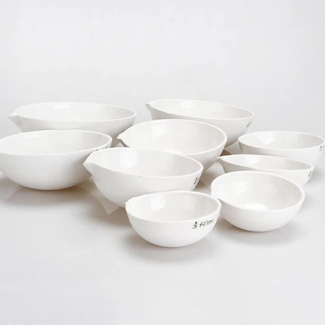 100ml 250ml 500ml Lab Round Bottom Ceramic Porcelain Evaporating Basin
