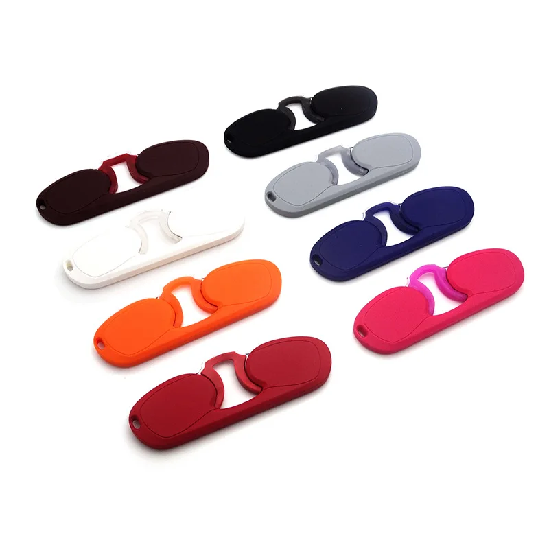 portable mini nose clip reading glasses