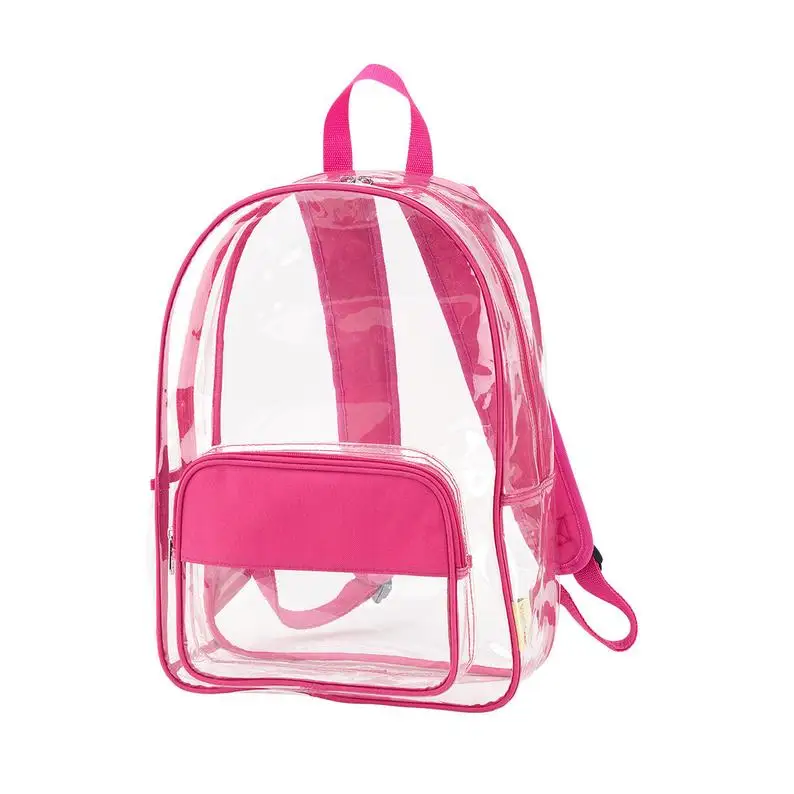 clear backpacks with logo