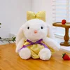 Princess rabbit-bow yellow dress buttons