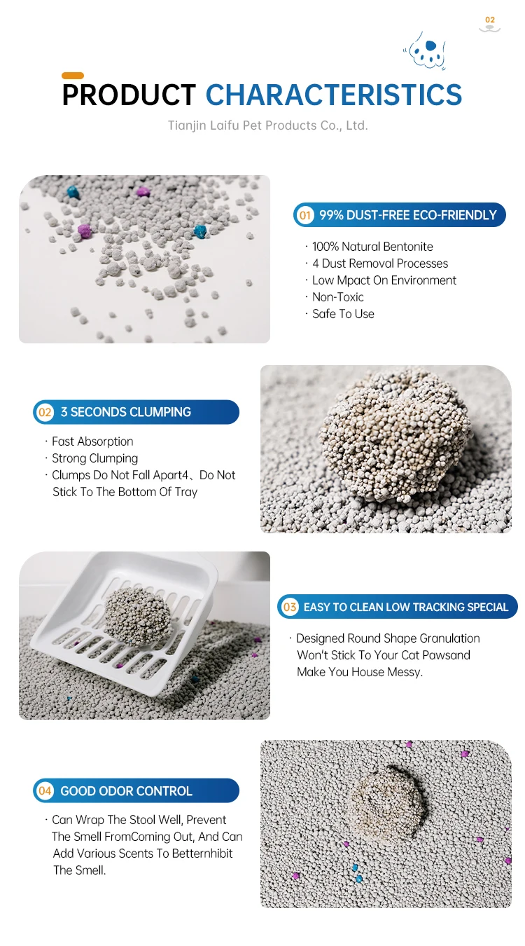 Oem Custom Cheap Private Label Highly Absorbent Ball Shape Bentonite