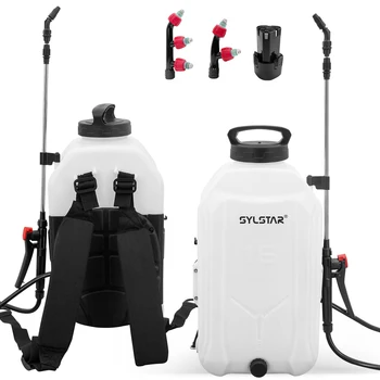 12L 16L Cordless Battery Electric Knapsack Visible Water Level Line Water Bottle Agricultural Plastic Pump Sprayer