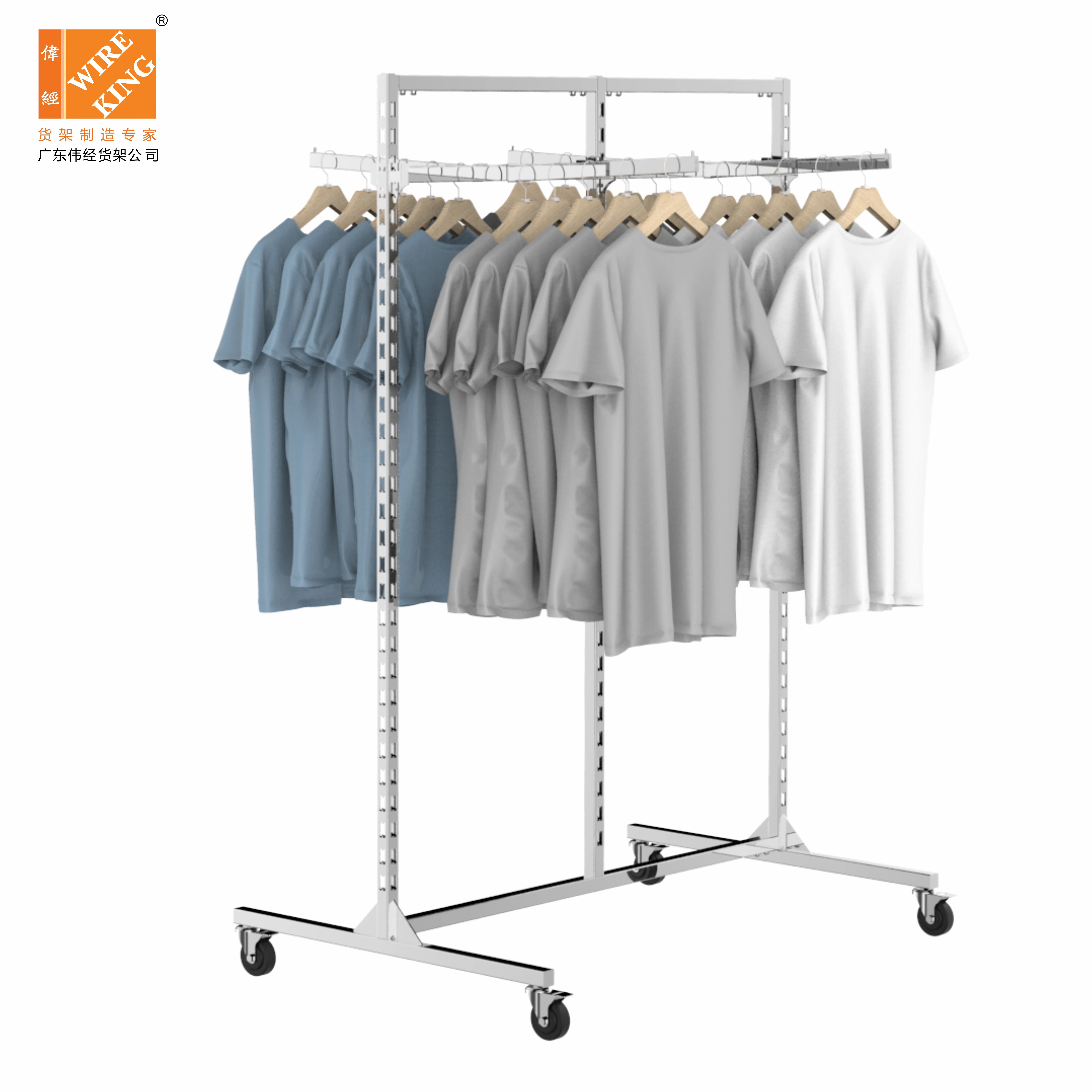 Customized Design Clothes Display Racks Clothing Display Rack Skirt T
