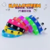 9-pack of skull silicone wristbands