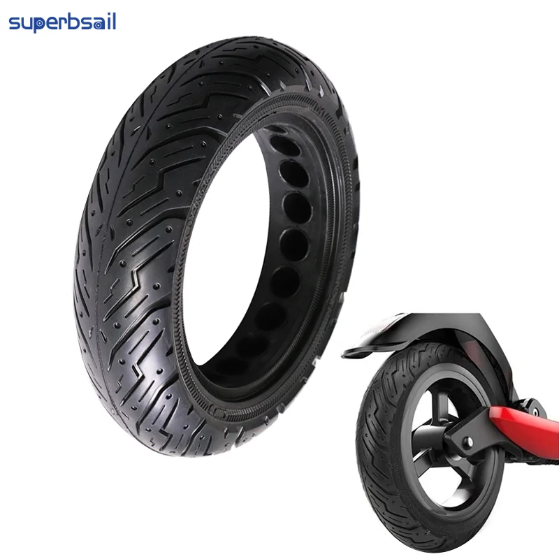 EU stock 10x2.5 10 Inch Honeycomb Solid Tire For Ninebot Max G30 Electric Scooter Explosion-proof Tyre Accessories manufacture