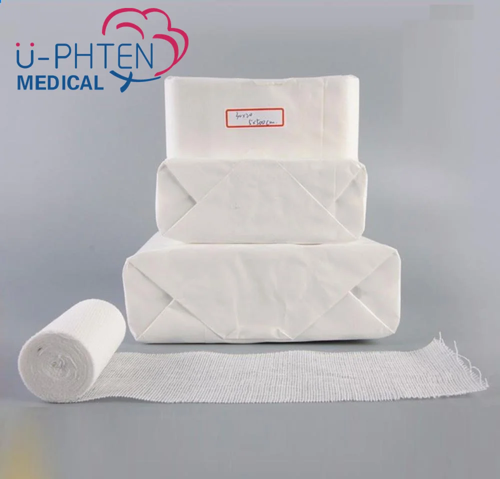 hospital disposable consumable 100% cotton gauze bandage roll factory price w o w bandage