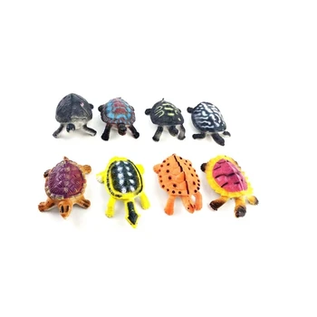 8 Pcs Mini Turtle Figurines Toys Party Decoration Include 8 Realistic Tortoise Toys for Birthday Educational Gifts Party Favors