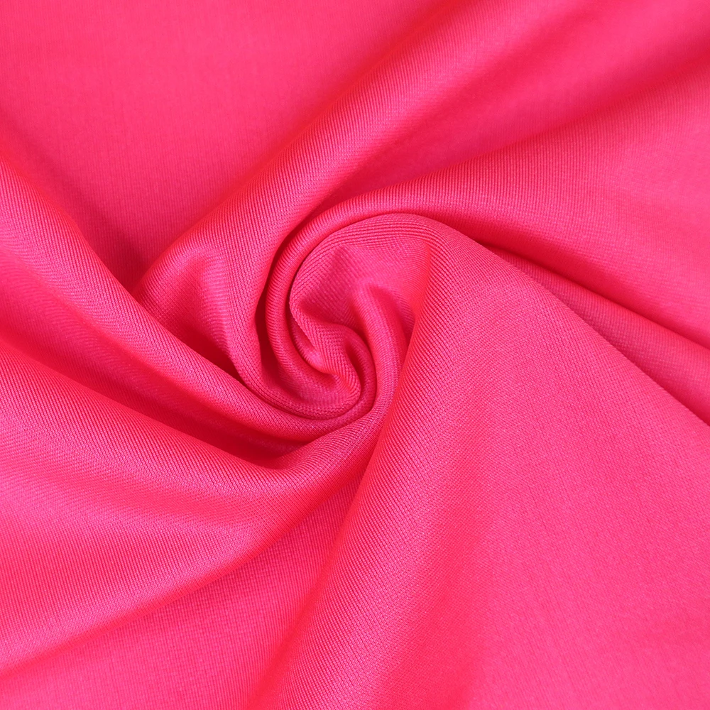 Полиэфирная спандексовая яркая пряжа, эластичная полиэфирная ткань спандекса, вязаная одежда для купания, одежда для плавания, ткань для спорта