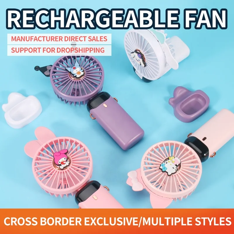 New Usb Handheld Fan Mini Portable Desktop Charging Small Fan Folding Digital Display Aromatherapy Small Fan