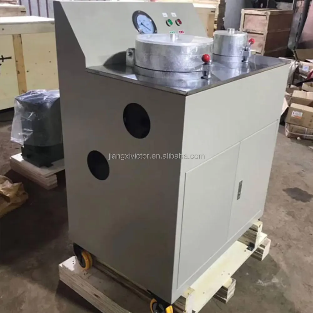 Double Disc Vacuum Filter Laboratory Slurry Vacuum Filter Stainless Steel Table Double Disc Filter Press