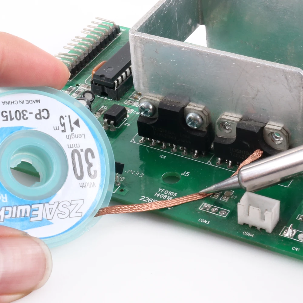 BGA PCB оловянный припой удаления фитиль припоя с 1,5 мм 2,0 мм 2,5 мм 3,0 мм 3,5 мм CP-1515 CP-2015 CP2515 CP-3015 CP-3515