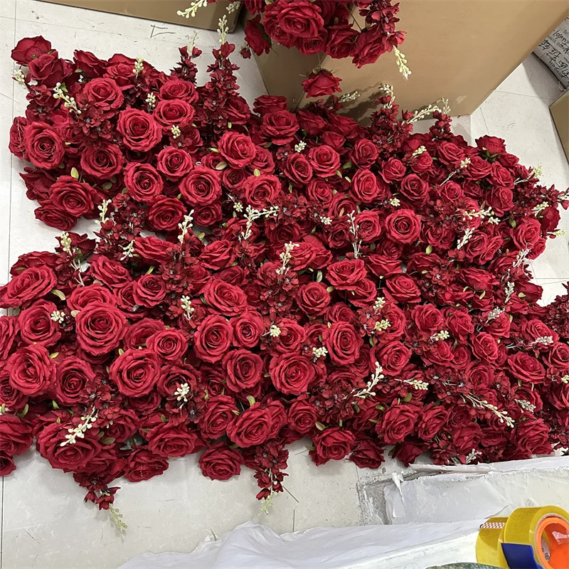 IFG Grohandelspreis 140cm Dunkelrote Girlande Knstliche Blumen  Tischdekoration fr Hochzeitsdekoration