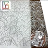Brown mesh with silver beads