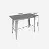 Haute table rect (120*60*105)