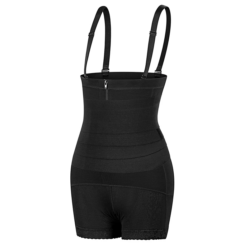 ZOYIAME Bodysuit Shapewear Removable Waist Wrap Tummy Control High Compression Body Shaper