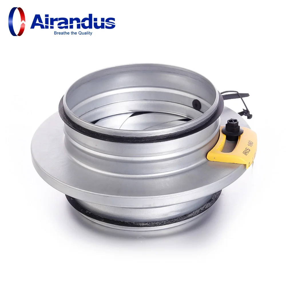 Air Conditioner Iris Damper For Ventilation Regulating Adjustable Air Volume 150mm 200mm In Hvac