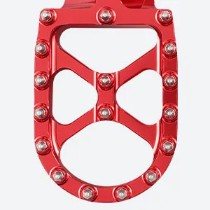 AIRTIME CNC Foot Pegs For Beta RR 250-450 (2013-2019) – Red Anodized Aluminum (5206RD)