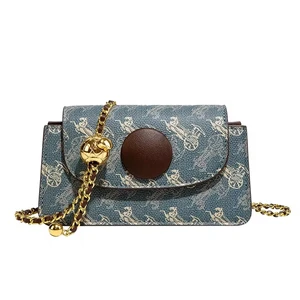 2026 Famous Brand PU Leather Women's Designer Handbag Shoulder Bag Luxury Chain Fashionable for Winter Autumn Wholesale