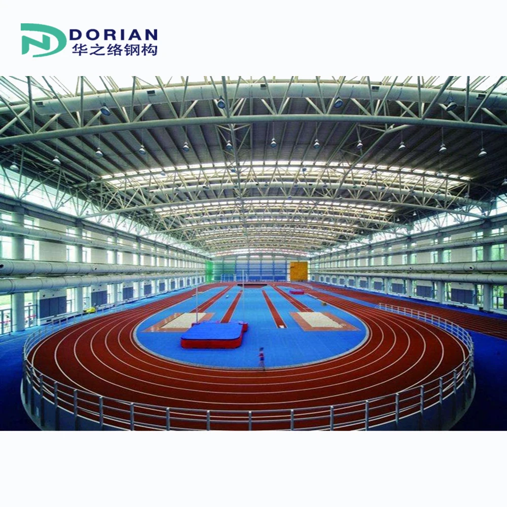 Customized Steel Truss Structure Frame Football Stadium Building Prefab Gymnasium
