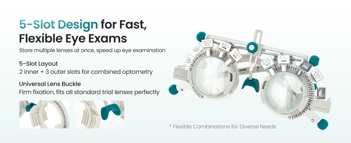Optical Instruments Trial Frame Optometry Adjustable Text Frame Ophthalmic Trial Frame Optometry Instrument