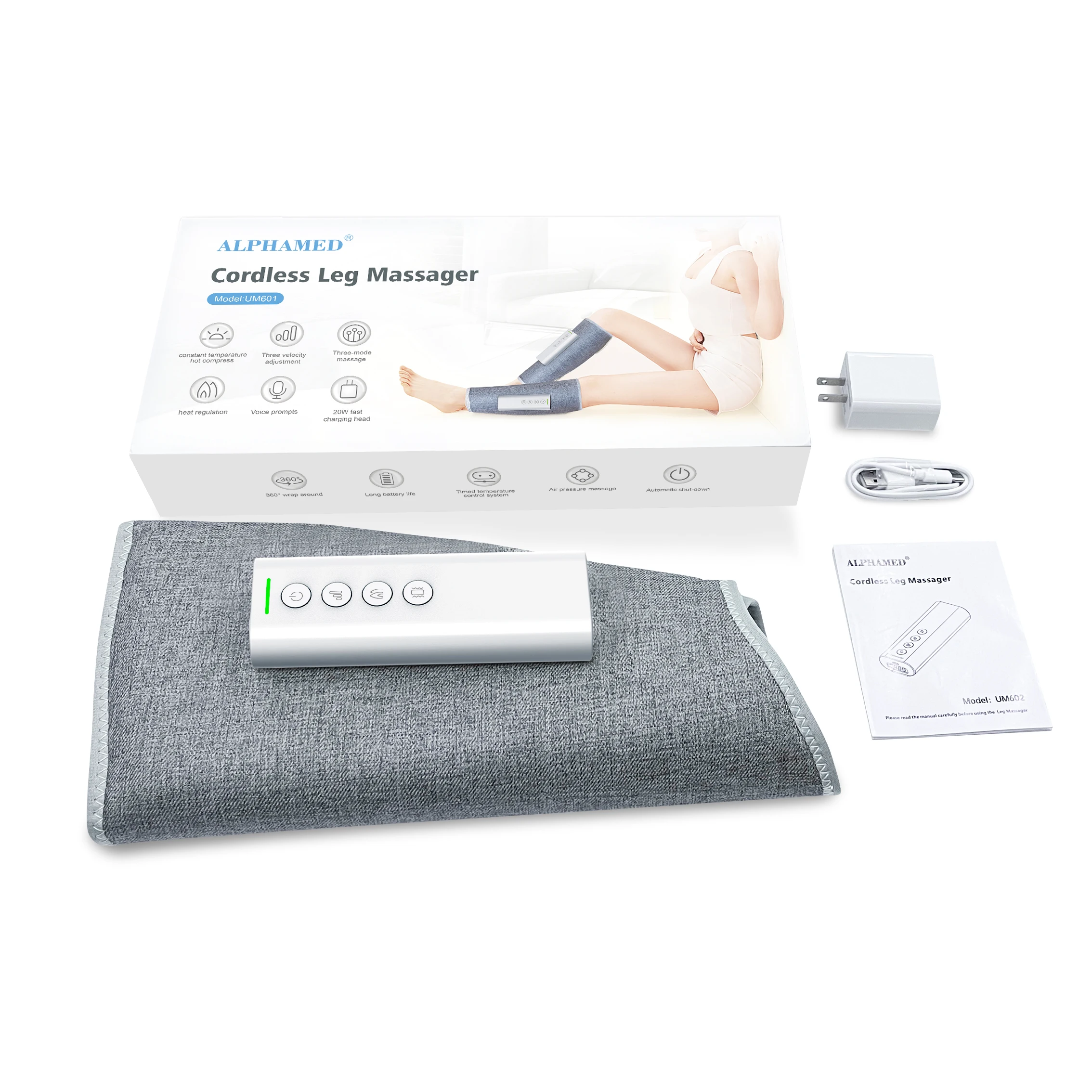 Calf Muscle Pain Relief Air Compression Leg Massager Heat With Compression Circulation Leg Massage Machine
