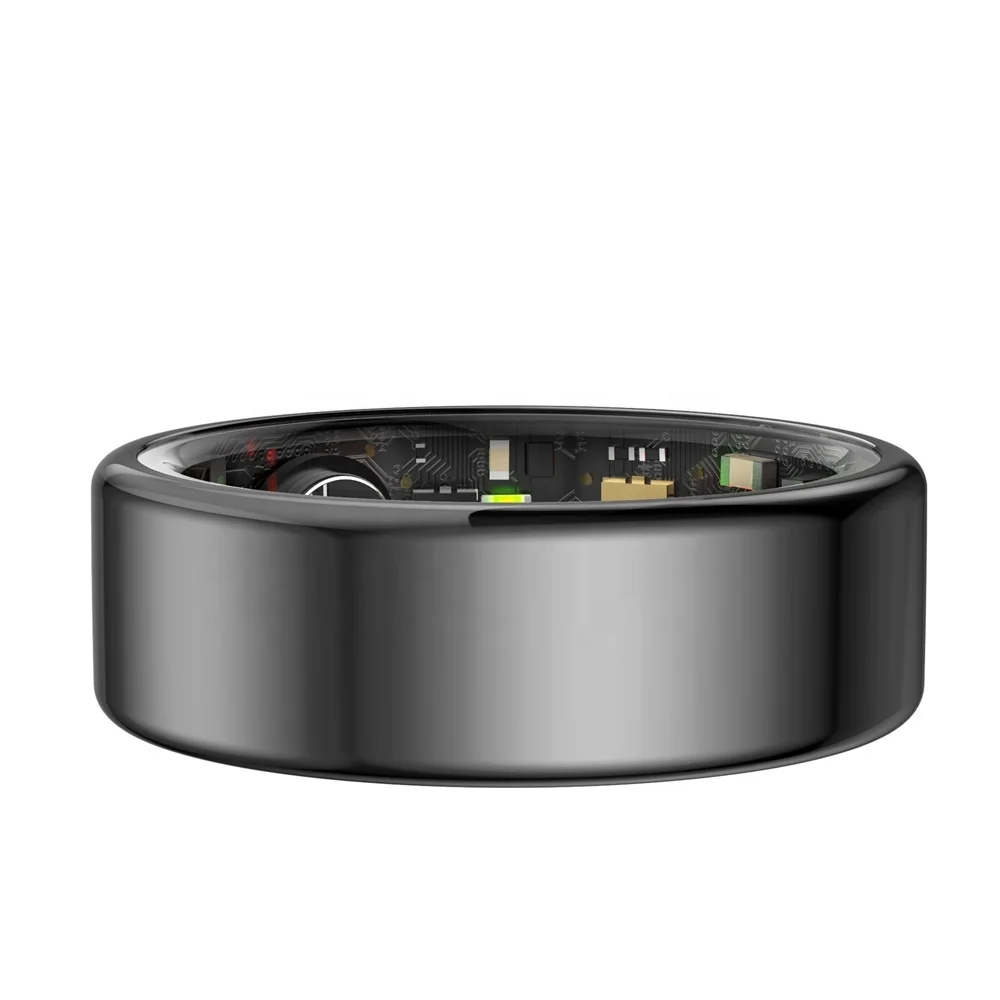 Smart Health Ring Monitoraggio del Sonno Conteggio Passi IP68 Smart Ring Fitness Tracker Impermeabile con APP per Uomini e Donne (N. 8
